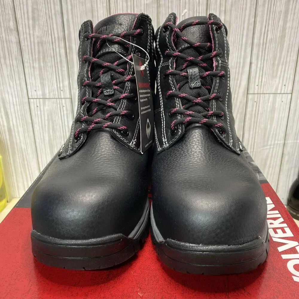 Wolverine Piper 6 Inch Waterproof Composite Toe Construction Boot W10181 Sz 10 M